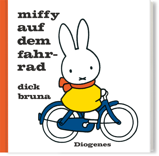 Miffy auf dem Fahrrad