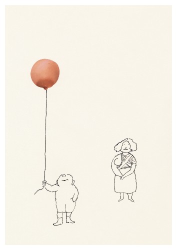 Ohne Titel / Luftballon (Postkarte, 20 Ex)