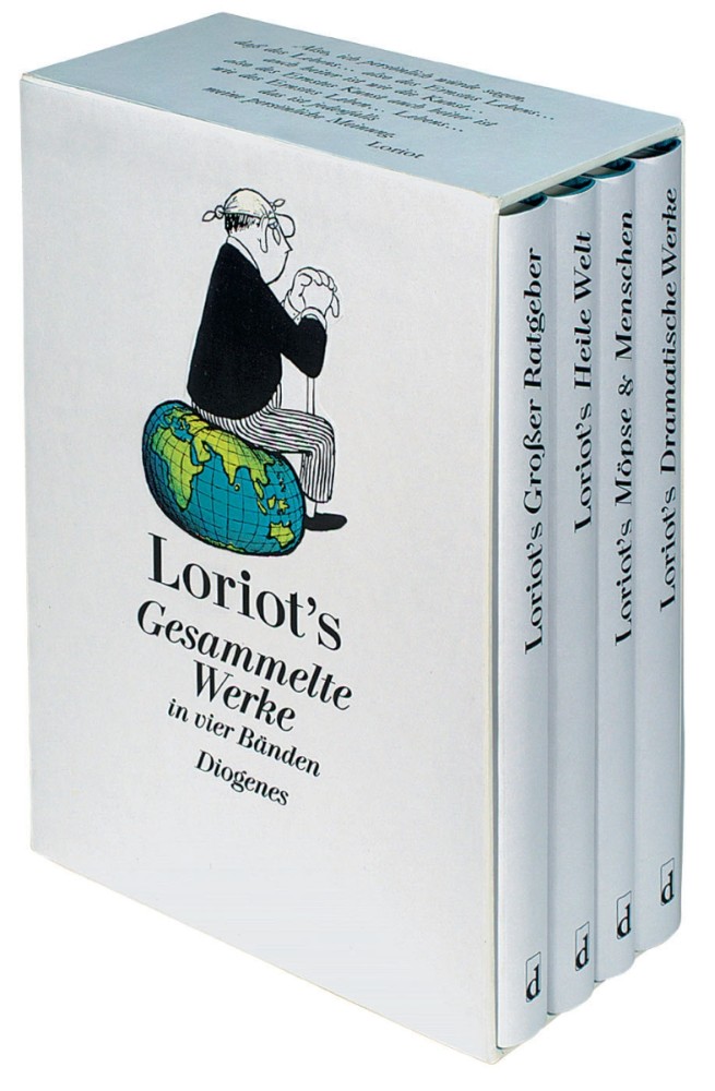 Loriots Gesammelte Werke in vier Bänden in Kassette