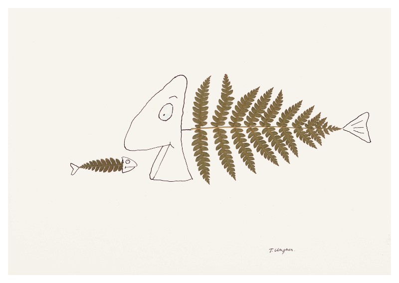Ohne Titel / Fisch (Postkarte, 20 Ex)