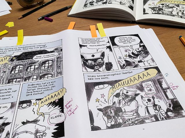 Graphic Novel »Kein Kuss für Mutter« – Bericht aus der Handlettering-Werkstatt
