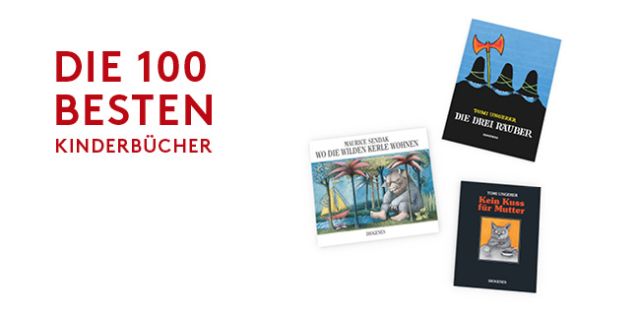 Zwölf Diogenes Kinderbücher unter den BBC Top 100 Kinderbüchern aller Zeiten 
