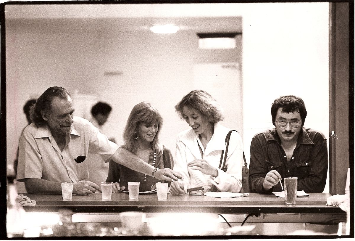 Charles Bukowski und Jörg Fauser. Foto: Michael Montfort