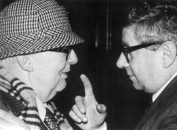 Foto: Friedrich Dürrenmatt und Hugo Loetscher 1986 © Niklaus Stauss <p>Foto: Friedrich Dürrenmatt und Hugo Loetscher 1986 © Niklaus Stauss</p><br/>