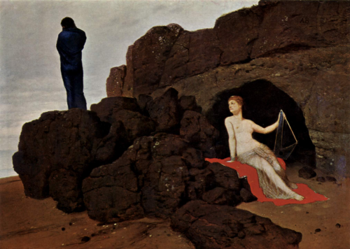 Odysseus und Kalypso von Arnold Böcklin, 1883.