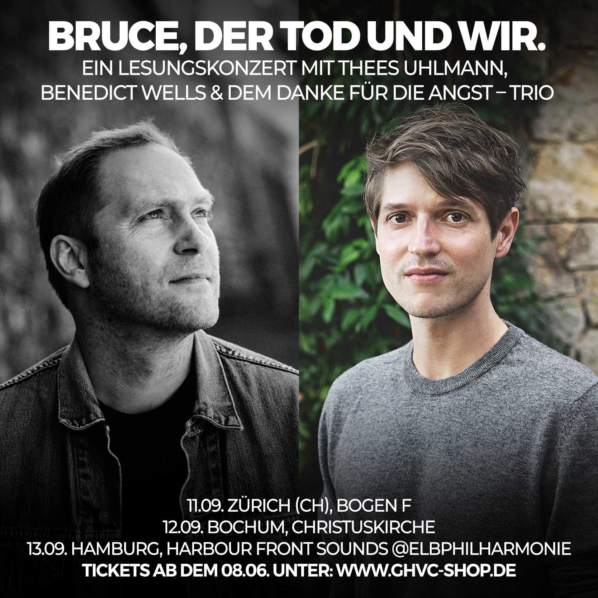 Lesungskonzerte mit Benedict Wells