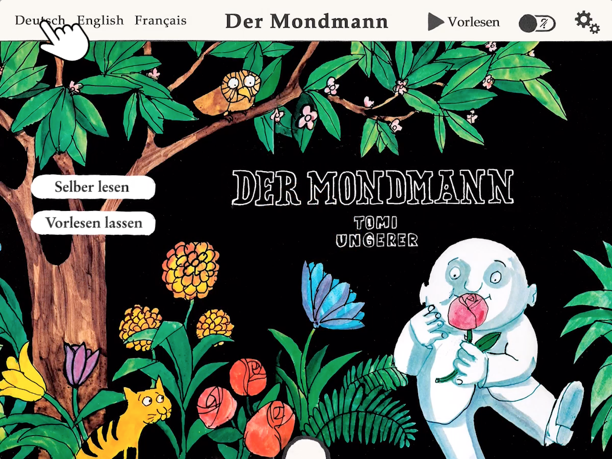 Coming soon as an app: Moon Man and The Three Robbers
