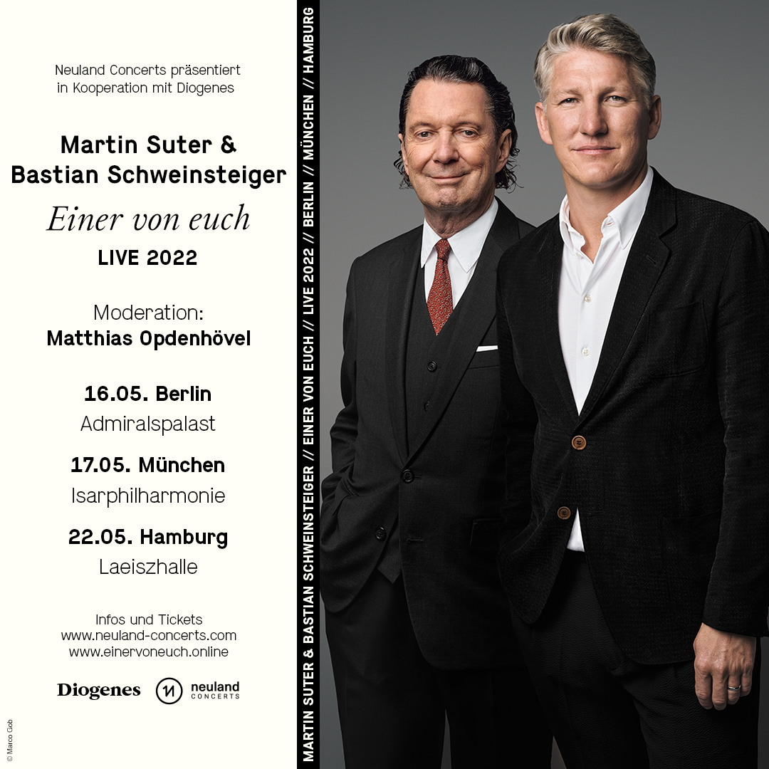 Martin Suter & Bastian Schweinsteiger LIVE auf Tour