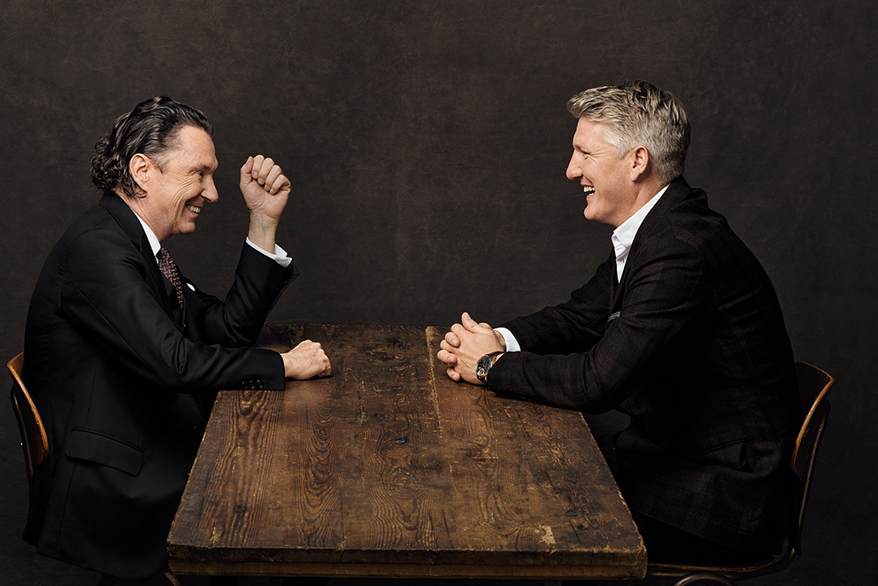 Martin Suter & Bastian Schweinsteiger / Pressekonferenz 20.1.2022, Roman 26.1.2022