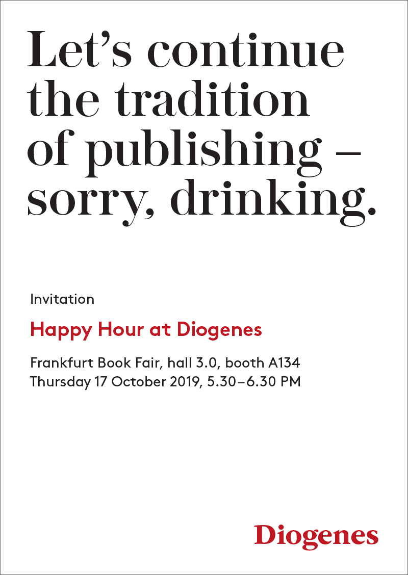 Diogenes Happy Hour 2019 in Frankfurt - invitation / Einladung