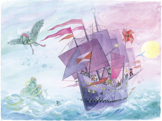 Aus Peter Pan, illustriert von Tatjana Hauptmann © Diogenes Verlag