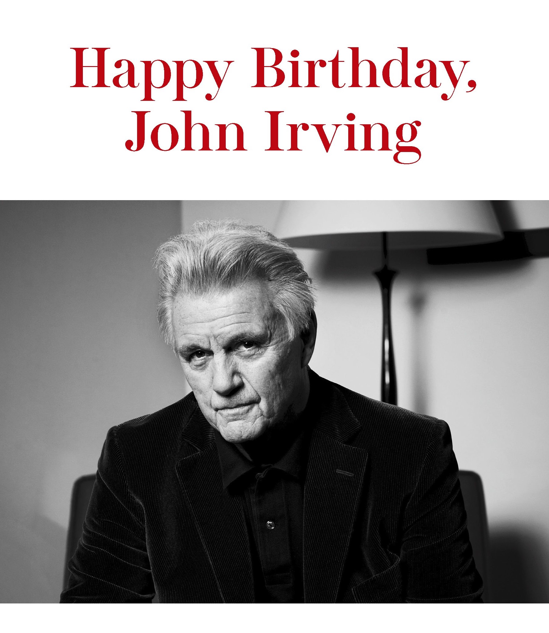 John Irving 80. Geburtstag